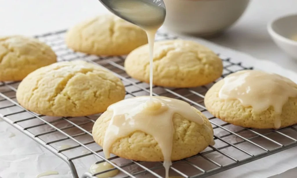 Glazing the Cookies Maggiano’s Lemon Cookies