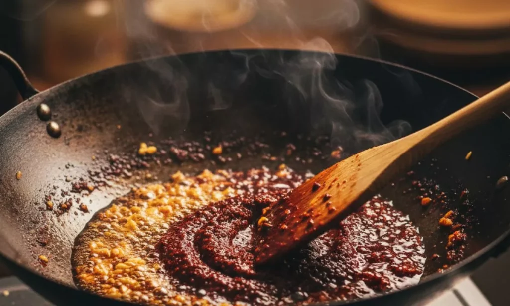 Step 3 Heat the oil in a wok or deep skillet over medium heat