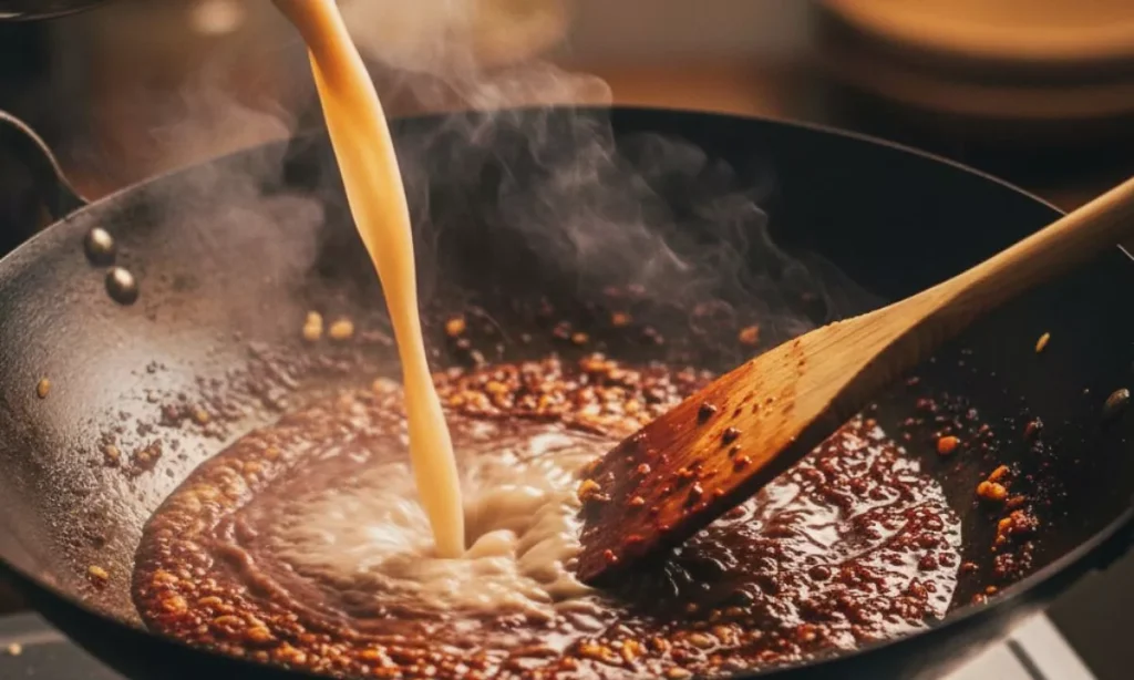 Step 4 If using dried chilies or chili flakes add them now and stir briefly