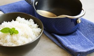cooking 2 cups of rice process