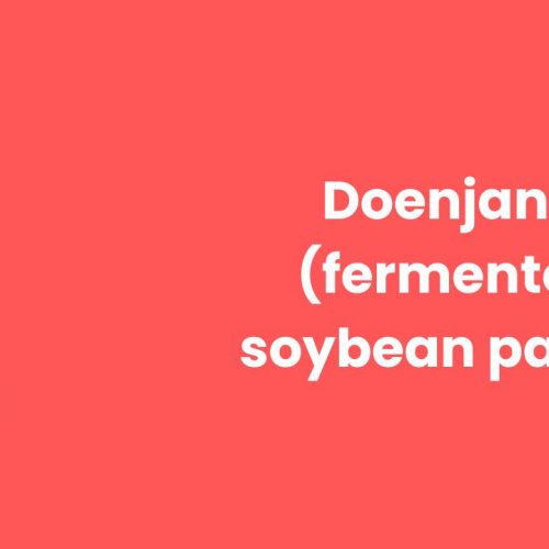 Doenjang fermented soybean paste